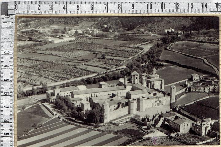 Postales: POSTAL REAL MONASTERIO DE POBLET-VISTA GENERAL DEL MONASTERIO.