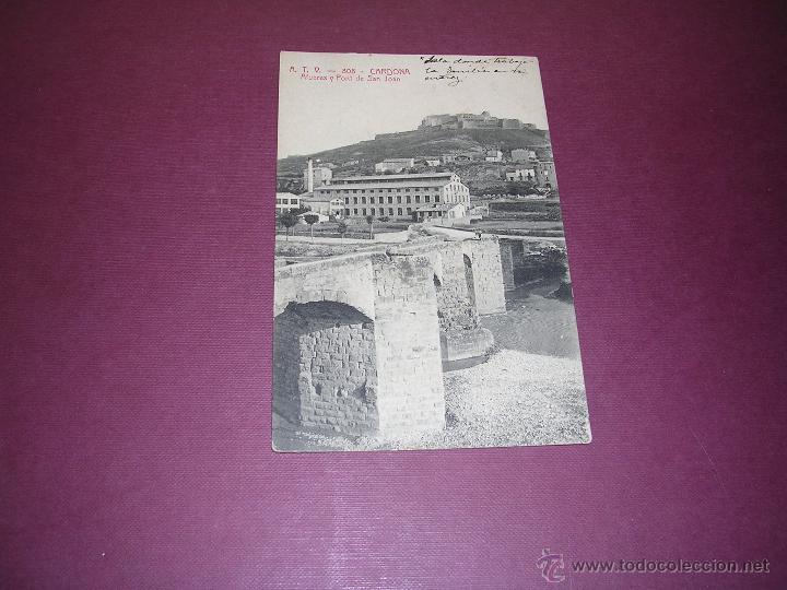 Postkarten: A.T.V. - 808 CARDONA AFUERAS Y PONT DE SANT JOAN - 14X9 CM.