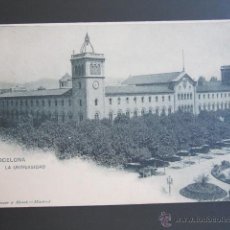 Postales: POSTAL BARCELONA. LA UNIVERSIDAD. HAUSER Y MENET. PRIMERA EDICIÓN. CIRCULADA. 1902.