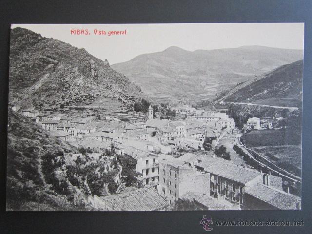 Postales: POSTAL GERONA. RIBAS. VISTA GENERAL. - Foto 1