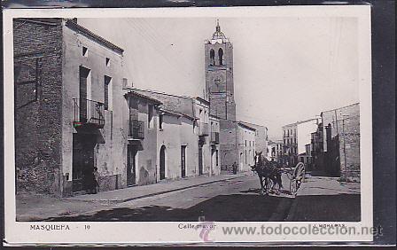 Postales: POSTAL MASQUEFA CALLE MAYOR - Foto 1