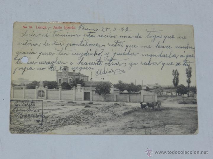 Postkarten: N. 20 LERIDA - ASILO BORRAS - TIENE UN AGUJERO DE FICHERO