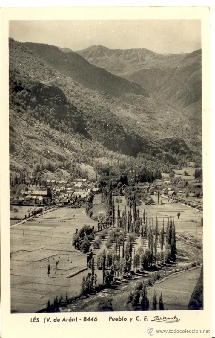 Postales: Les - Vall dAran - Lleida - Postal Pueblo y C.E. - Zerkowitz - Foto 1
