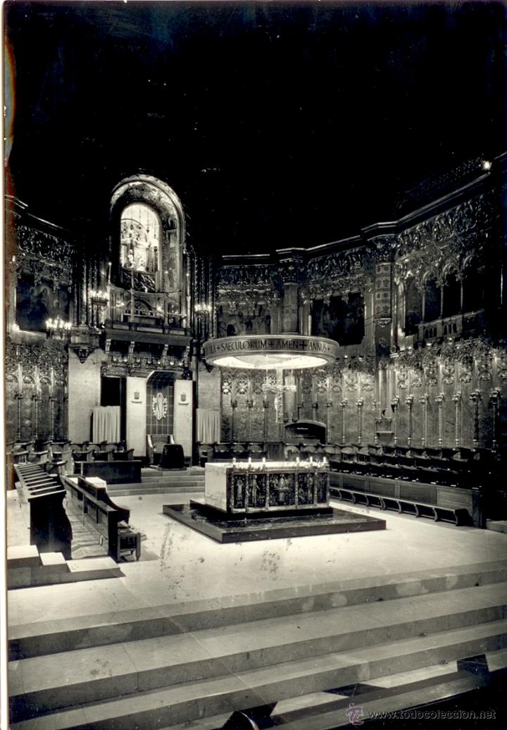 Postales: Montserrat - Postal interior de la bas&iacute;lica