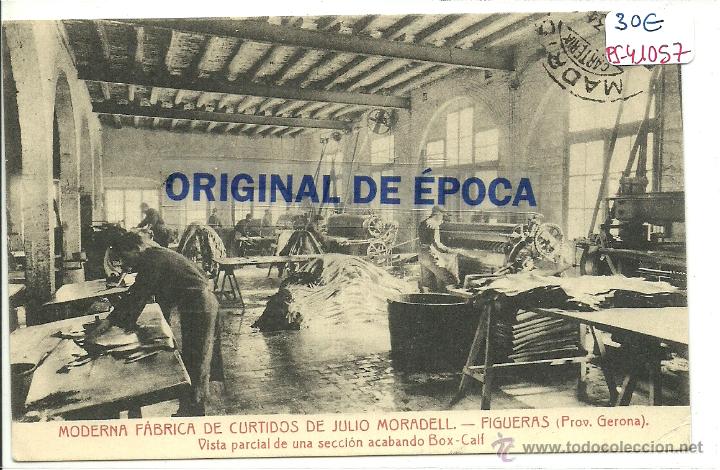Postkarten: (PS-41057)POSTAL DE FIGUERAS-FABRICA DE CURTIDOS DE JULIO MORADELL