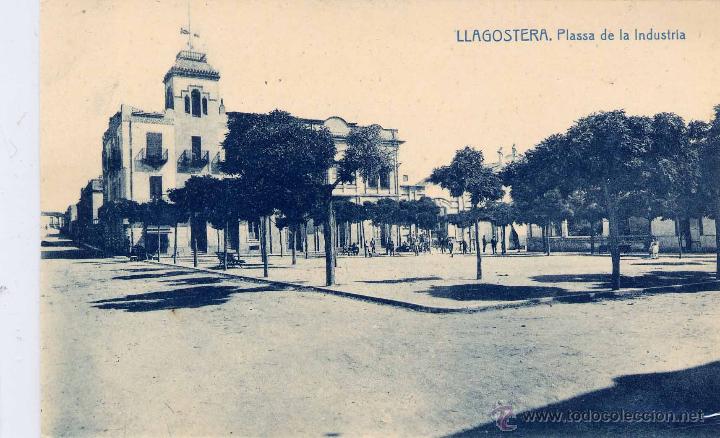 Postales: LLAGOSTERA (GERONA).- PLASSA DE LA INDUSTRIA - Foto 1