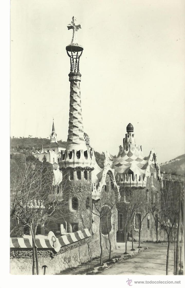 Postales: BARCELONA PARQUE GUELL ESCRITA - Foto 1