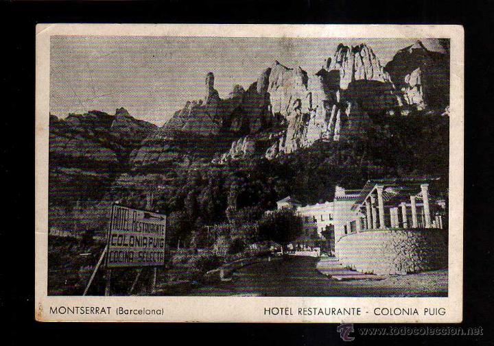 Postcards: Montserrat. Hotel Restaurante. Colonia. Puig. No circulada