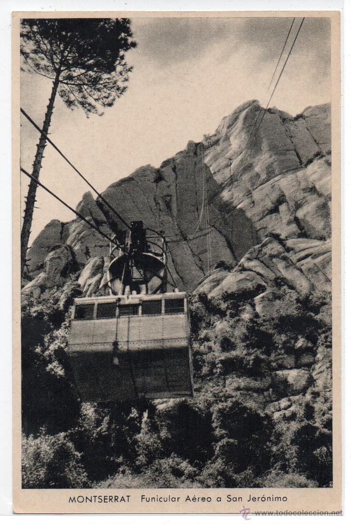 Postales: MONTSERRAT .- FUNICULAR AEREO A SAN JERONIMO .- EDICION RIEUSSET