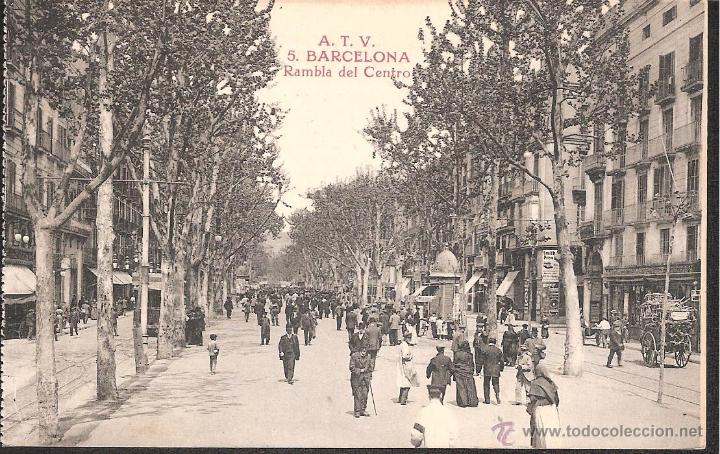 Postales: POSTAL BARCELONA ATV NUM. 5 RAMBLA DEL CENTRO - Foto 1