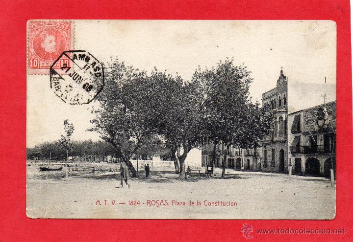 Postales: rosas. atv 1824 plaza de la constituci&oacute;n