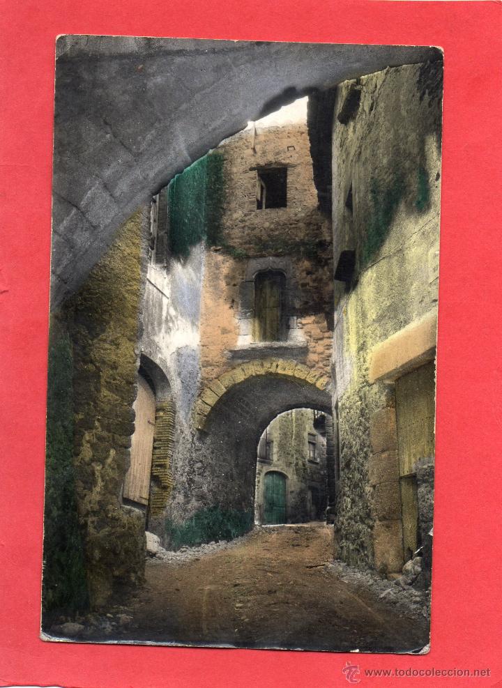 Postales: pals. entrada al recinto. coloreada - Foto 1