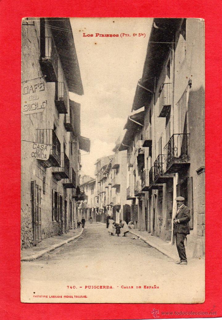 Postales: puigcerda. 740 calle de espa&ntilde;a. labouche