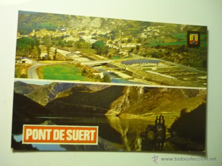 Postales: postal pont de suert.--varios aspectos.-escrita bb