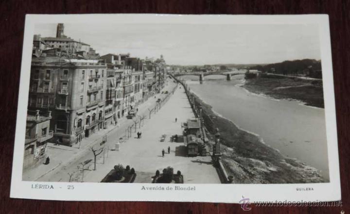Postales: FOTO POSTAL DE LERIDA, AVENIDA DE BLONDEL, GUILERA 25, SIN CIRCULAR