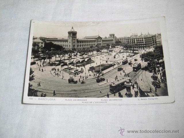 Cartoline: 168.-BARCELONA PLAZA UNIVERSIDAD .L.ROISIN FOTOGRAFO