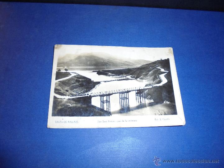 Postkarten: SALAS DE PALLARS LLAC SANT ANTONI I PAS DE LA CARRETERA  ED. S. GORD&Oacute;  CIRCULADA 14X9 CM. SE&Ntilde;ALES DE