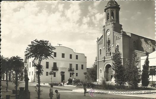 Postales: VILLANUEVA Y LA GELTRU, PLAZA DE LA INMACULADA CONCEPCION.