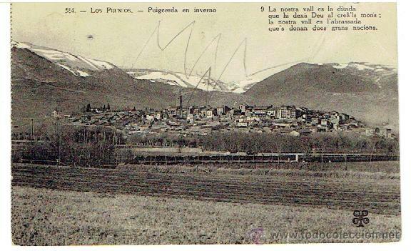 POSTAL PUIGCERDA CIRCULADA SIN SELLO