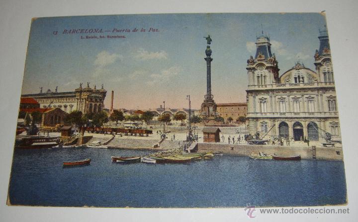 Postales: Postal. Puerta de la Paz - BARCELONA. - Foto 1