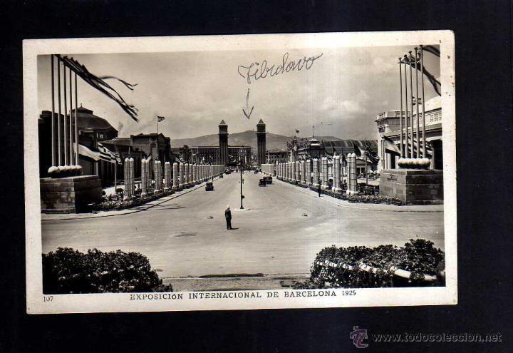 Postales: Exposici&oacute;n Internacional del Barcelona. 1925 - Foto 1