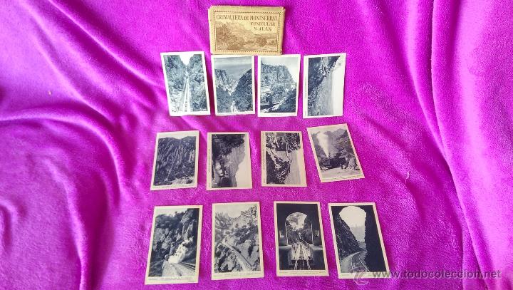 Postales: 12 POSTALES, FOTOGRAFIA DE LA CREMALLERA DE MONTSERRAT FUNICULAR S. JUAN, 15X10 ZERKOWITZ