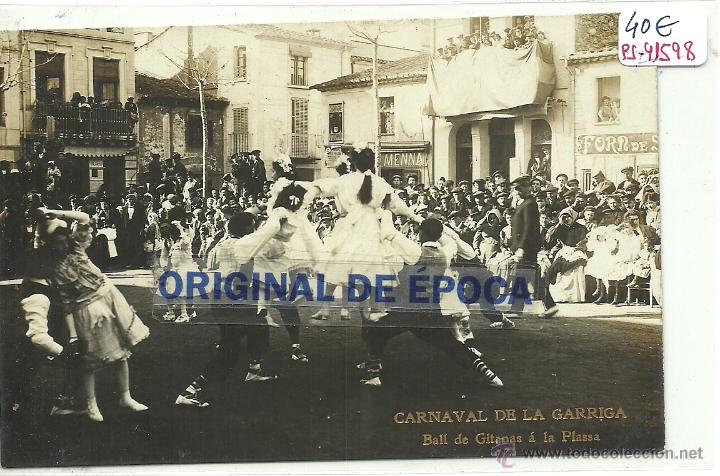 Postkarten: (PS-41598)POSTAL FOTOGRAFICA DE LA GARRIGA-CARNAVAL.BALL DE GITANES A LA PLASSA