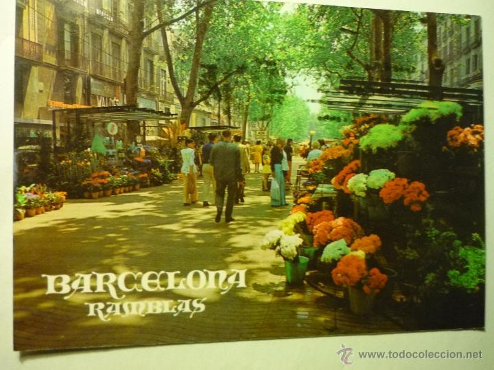 POSTAL BARCELONA-RAMBLAS ESCRITA BB