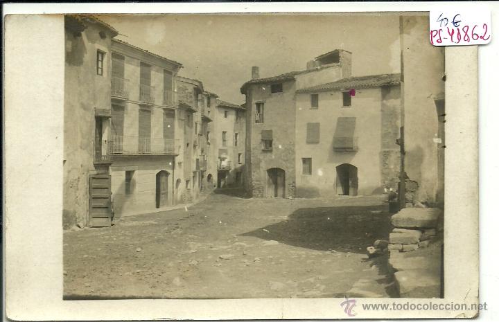 Postcards: (PS-41862)POSTAL FOTOGRAFICA DE ROCAFORT DE QUERALT-PLAZA MAYOR