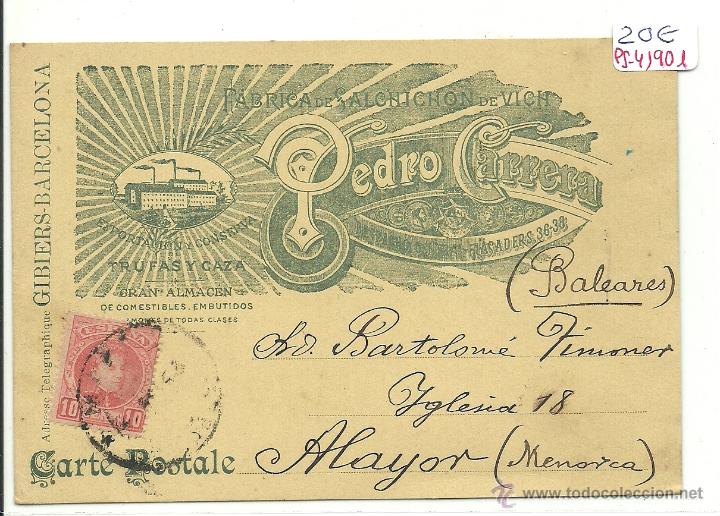 Postkarten: (PS-41901)POSTAL DE VICH-FABRICA DE SALCHICHON PEDRO CARRERA