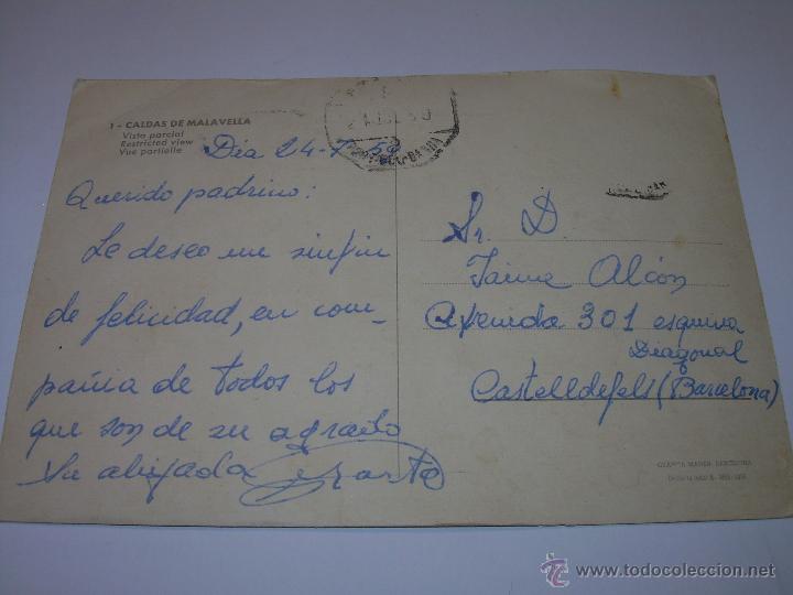 Postales: ANTIGUA POSTAL.....CALDAS DE MALAVELLA - Foto 2