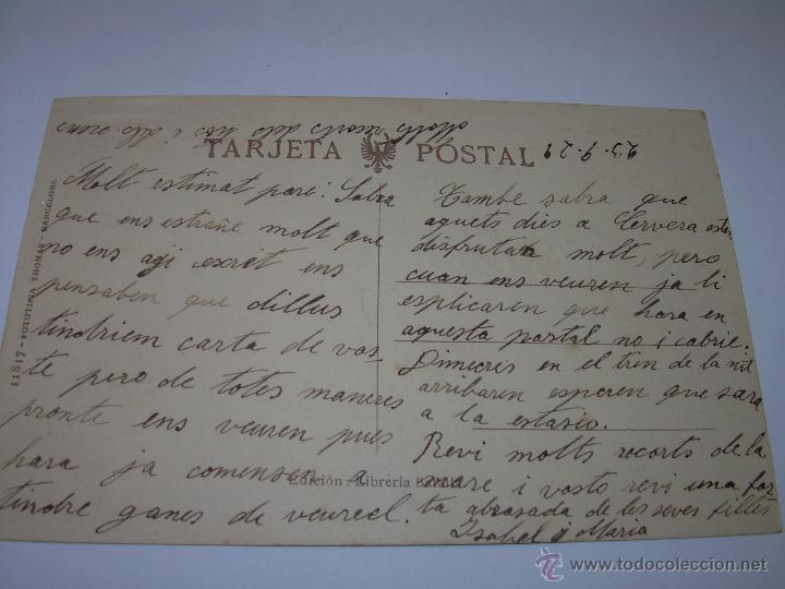 Postales: ANTIGUA POSTAL......CERVERA - Foto 2