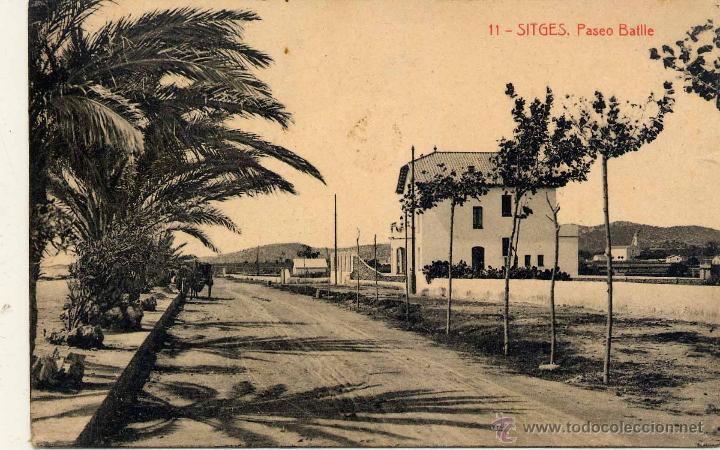Postales: SITGES (BARCELONA).- PASEO BATLLE - Foto 1