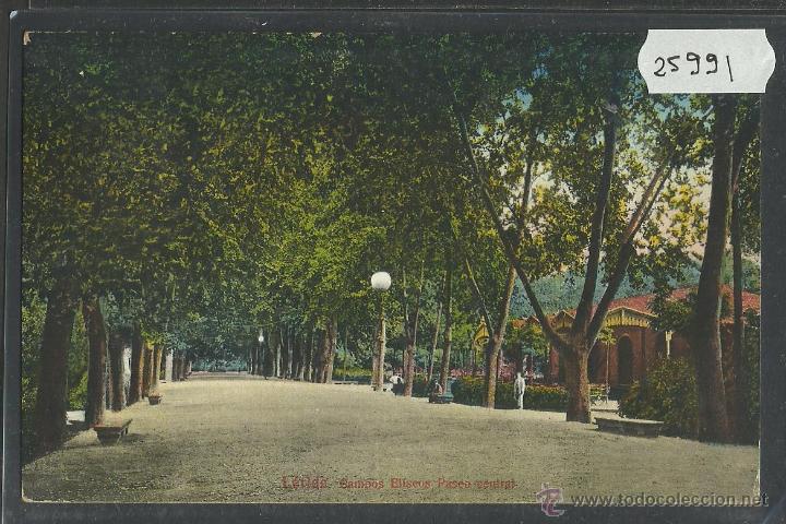 Postales: LERIDA - CAMPOS ELISEOS PASEO CENTRAL - (25991)