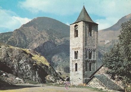 Postales: BOHI - IGLESIA DE SAN JUAN DE BOHI - N&ordm; 5124 - ED. GARCIA GARRABELLA -A&Ntilde;O 1963 -NUEVA CANTOS ONDULAD