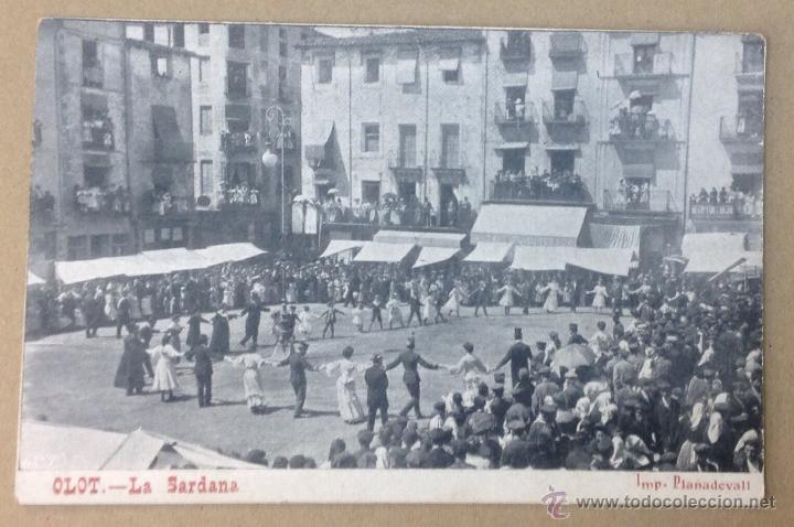Postales: OLOT. LA SARDANA. (IMP. PLANADEVALL) - Foto 1