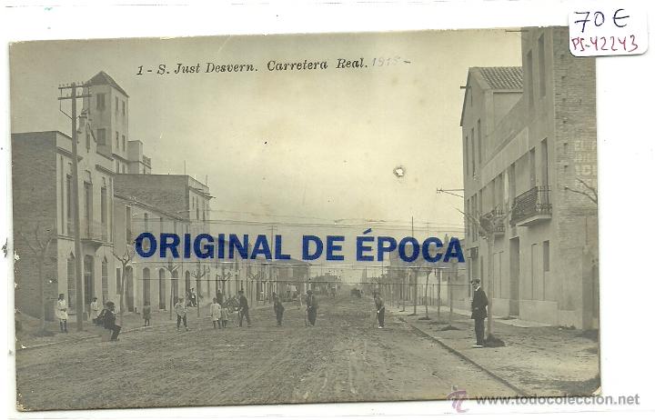 Postkarten: (PS-42243)POSTAL FOTOGRAFICA DE SAN JUST DESVERN-CARRETERA REAL