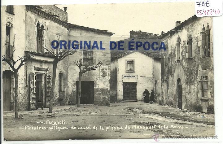 Postcards: (PS-42240)POSTAL FOTOGRAFICA DE MASSANET DE LA SELVA- CASAS DE LA PLASSA.V.FARGNOLI