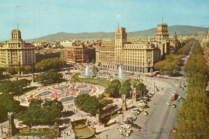 Postales: BARCELONA Plaza de Catalu&ntilde;a - Foto 1