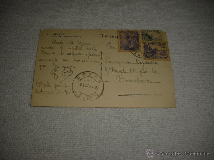 Postales: CADAQUES 3. PERLA DE LA COSTA BRAVA. CIRCULADA - Foto 2