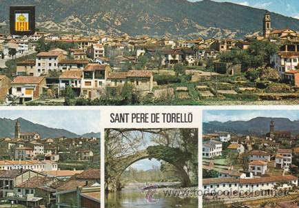 Cartes Postales: SANT PERE DE TORELLO - DIVERSOS ASPECTOS - N&ordm; 4940 - ED.ESCUDO DE ORO - A&Ntilde;O 1969 - NUEVA   -