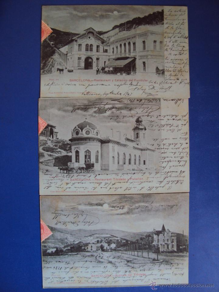 Postkarten: (PS-42759)LOTE DE 3 POSTALES DE BARCELONA-FUNICULAR DEL TIBIDABO