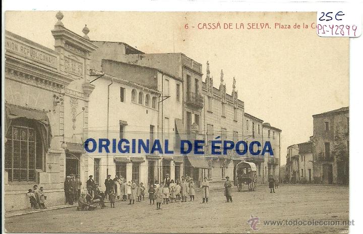 Postkarten: (PS-42899)POSTAL DE CASSA DE LA SELVA-PLAZA DE LA COMA