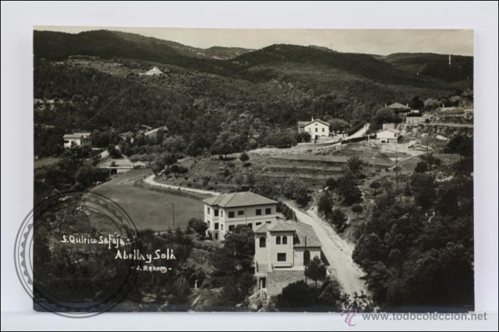 Postais: Antigua Postal Fotogr&aacute;fica - S. Quirico Safaja. Abella y Sol&aacute; - Sin Circular