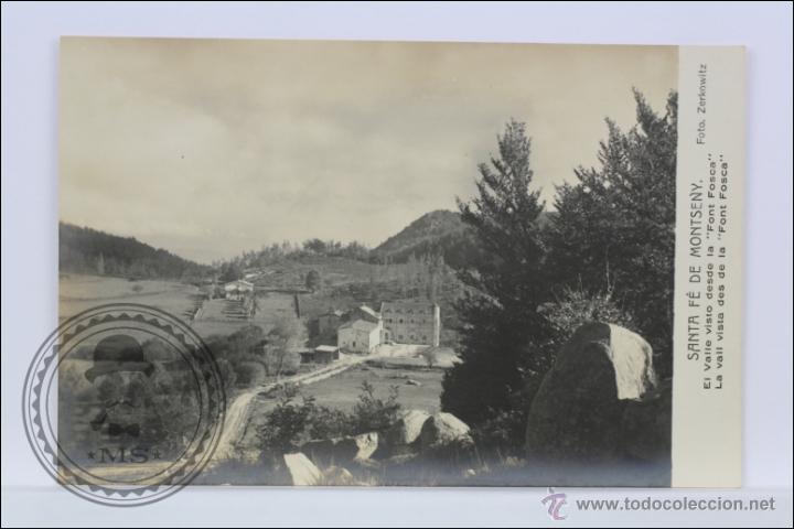 Postais: Antigua Postal Fotogr&aacute;fica - Santa F&eacute; de Montseny. El Valle Visto desde la Font Fosca - Sin Circular