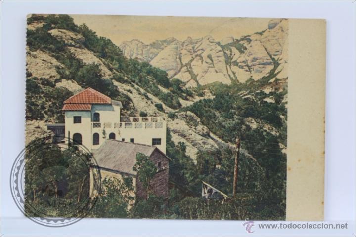 Postais: Antigua Postal - Funicular de Montserrat a St. Joan. N&ordm; 10. Estaci&oacute;n S Juan, S Jer&oacute;nimo