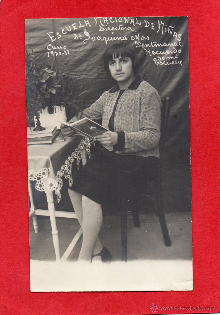 Postkarten: setmenat. escuela curso 1930-1931. fotogr&aacute;fica