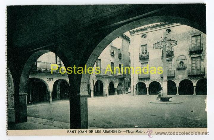 Cartoline: a02275 Sant Joan De Les Abadesses - Pla&ccedil;a Major - Mumbru