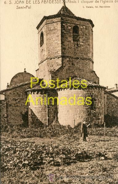Postkarten: a02274 San Joan De Les Abadesses - Absis I Cloquer De L'iglesia De Sant Pol - Roisin N&ordm;6