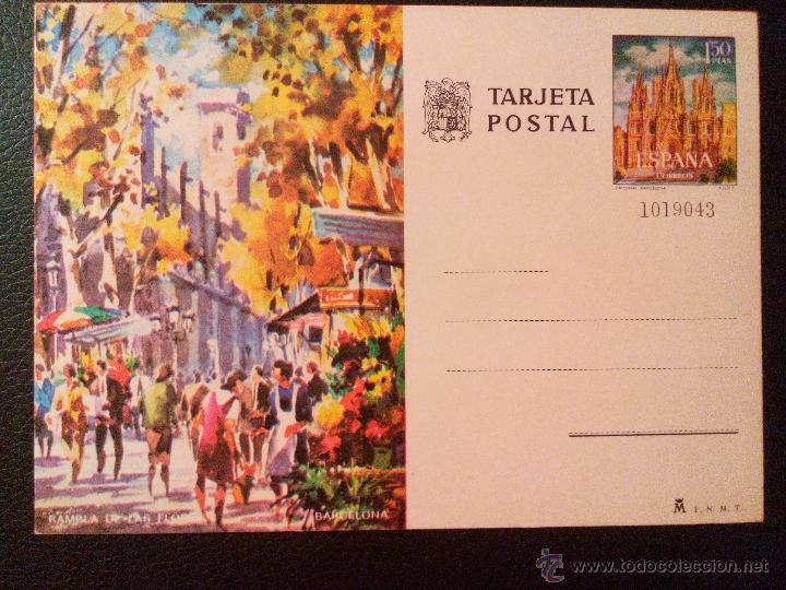 Postales: Rambla de las flores de Barcelona - Foto 1